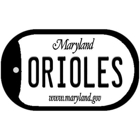 Orioles Maryland Novelty Metal Dog Tag Necklace DT-2072