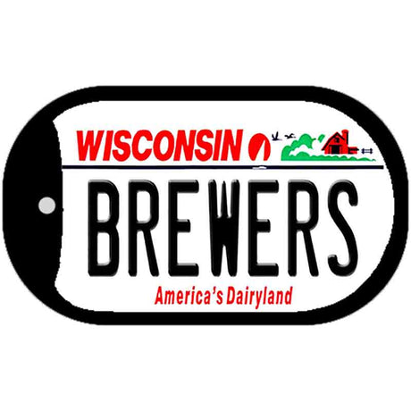 Brewers Wisconsin Novelty Metal Dog Tag Necklace DT-2080