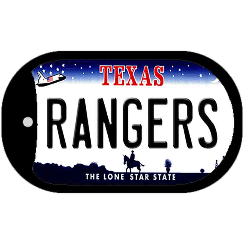 Rangers Texas Novelty Metal Dog Tag Necklace DT-2082