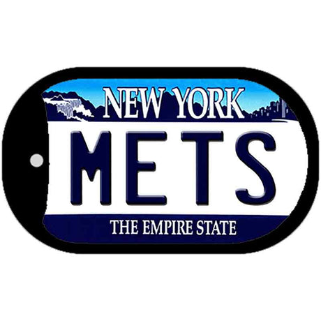 Mets New York Novelty Metal Dog Tag Necklace DT-2088