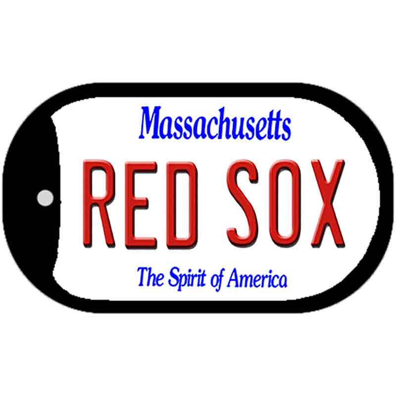 Red Sox Massachusetts Novelty Metal Dog Tag Necklace DT-2090