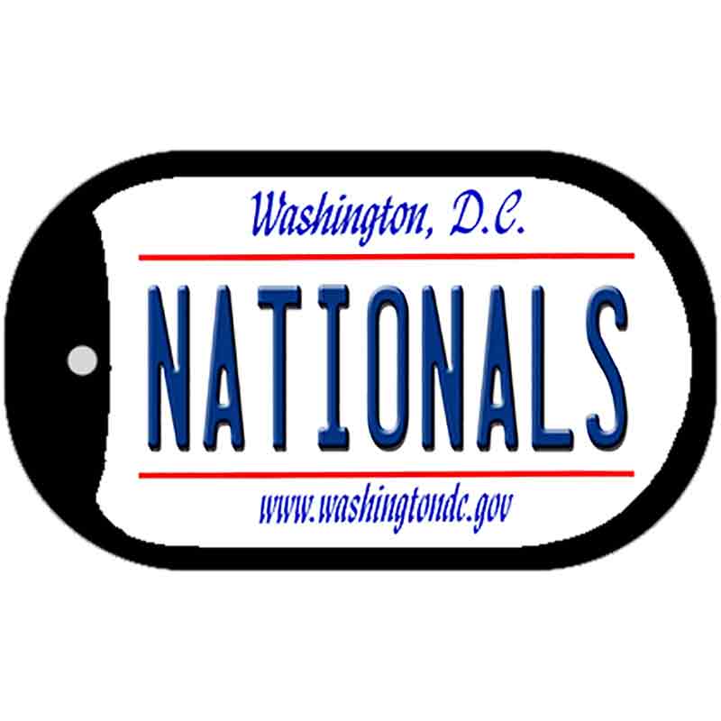 Nationals Washington DC Novelty Metal Dog Tag Necklace DT-2091