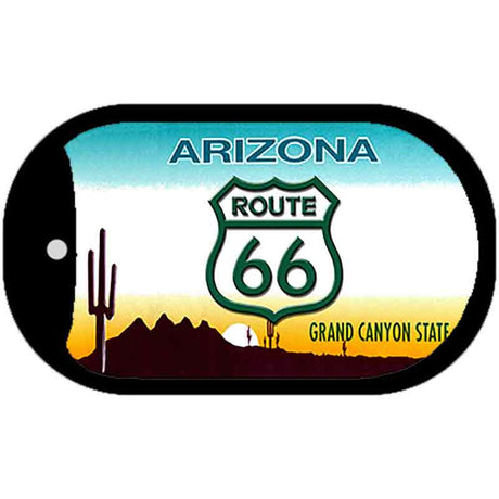 RT 66 Arizona State License Plate Novelty Metal Dog Tag Necklace DT-2102