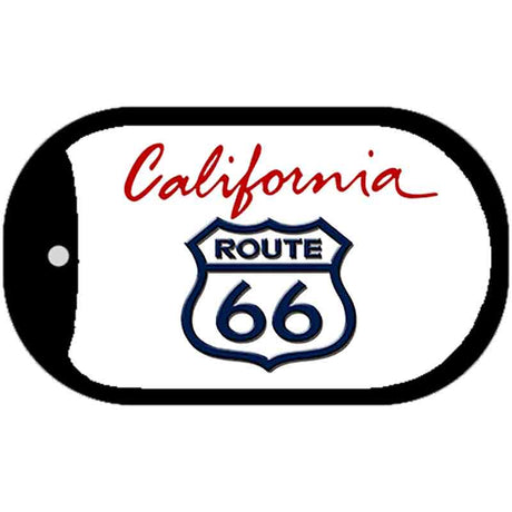 RT 66 California State License Plate Dog Tag Necklace DT-2103