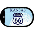 RT 66 Kansas State License Plate Novelty Metal Dog Tag Necklace DT-2105