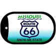 RT 66 Missouri State License Plate Novelty Metal Dog Tag Necklace DT-2106