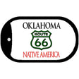 RT 66 Oklahoma State License Plate Novelty Metal Dog Tag Necklace DT-2108