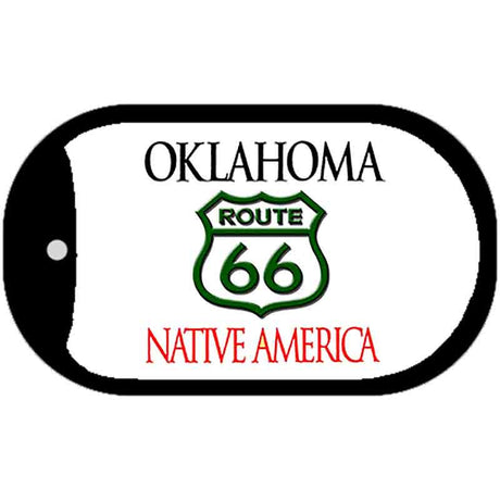 RT 66 Oklahoma State License Plate Novelty Metal Dog Tag Necklace DT-2108