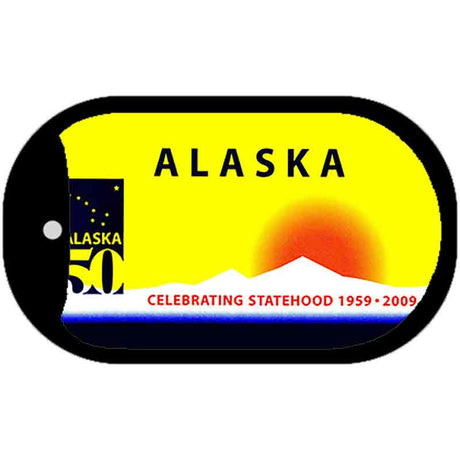 Alaska State Blank Novelty Metal Dog Tag Necklace DT-2216