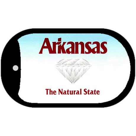 Arkansas State Blank Novelty Metal Dog Tag Necklace DT-2218