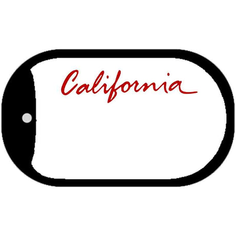 California State Blank Novelty Metal Dog Tag Necklace DT-2219