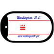 Washington DC State Blank Novelty Metal Dog Tag Necklace DT-2222