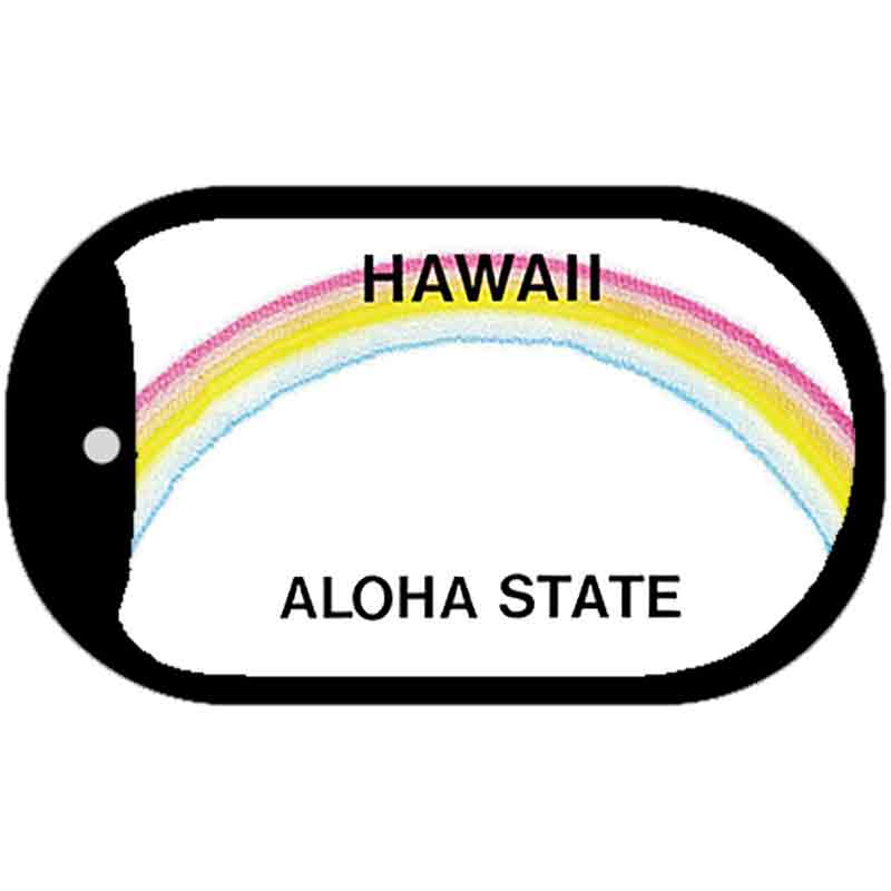 Hawaii State Blank Novelty Metal Dog Tag Necklace DT-2226