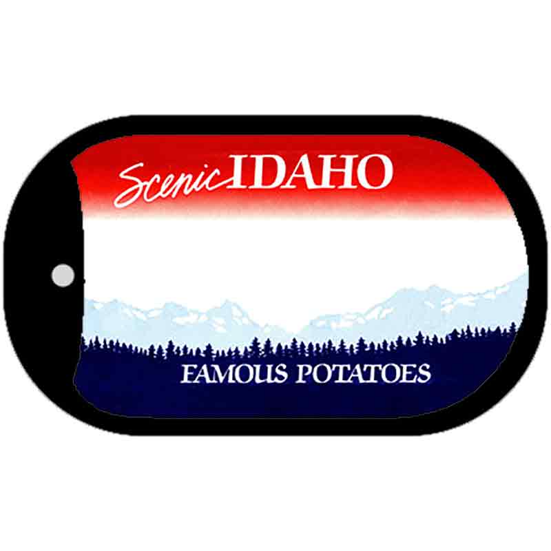 Idaho State Blank Novelty Metal Dog Tag Necklace DT-2227