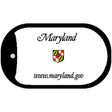 Maryland State Blank Novelty Metal Dog Tag Necklace DT-2235