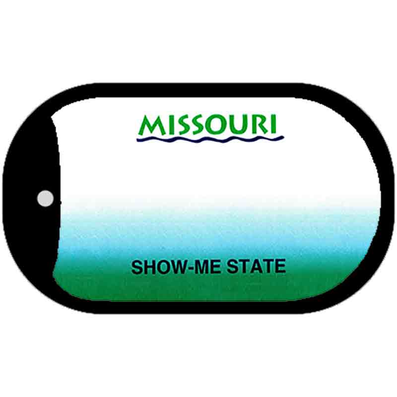 Missouri State Blank Novelty Metal Dog Tag Necklace DT-2240