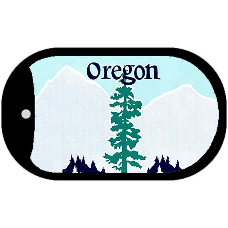 Oregon State Blank Novelty Metal Dog Tag Necklace DT-2252