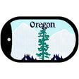 Oregon State Blank Novelty Metal Dog Tag Necklace DT-2252