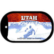 Utah State Blank Novelty Metal Dog Tag Necklace DT-2259