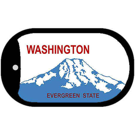 Washington State Blank Novelty Metal Dog Tag Necklace DT-2262