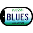 Blues Missouri Novelty Metal Dog Tag Necklace DT-2289