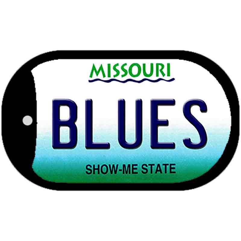 Blues Missouri Novelty Metal Dog Tag Necklace DT-2289