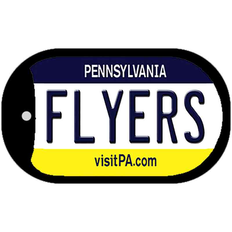 Flyers Pennsylvania Novelty Metal Dog Tag Necklace DT-2293