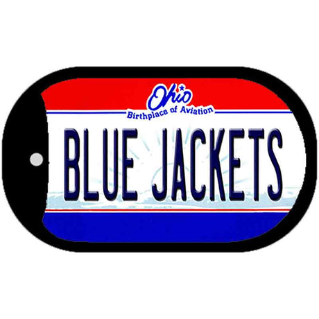 Blue Jackets Ohio Novelty Metal Dog Tag Necklace DT-2294