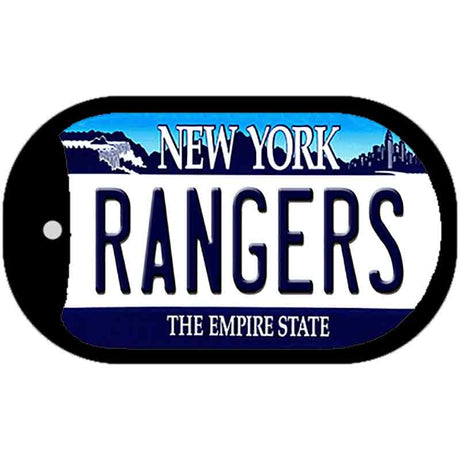 Rangers New York Novelty Metal Dog Tag Necklace DT-2296