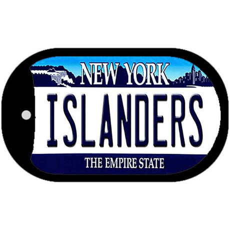 Islanders New York Novelty Metal Dog Tag Necklace DT-2297