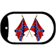 Confederate Waving Flags Dog Tag Kit Novelty Necklace DT-2400