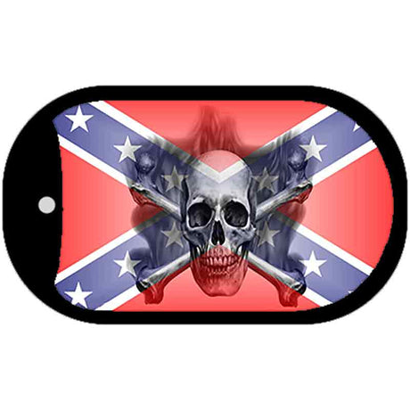 Confederate Skull Dog Tag Kit Novelty Necklace DT-2406