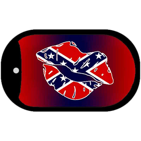 Confederate Lips Dog Tag Kit Novelty Necklace DT-2410