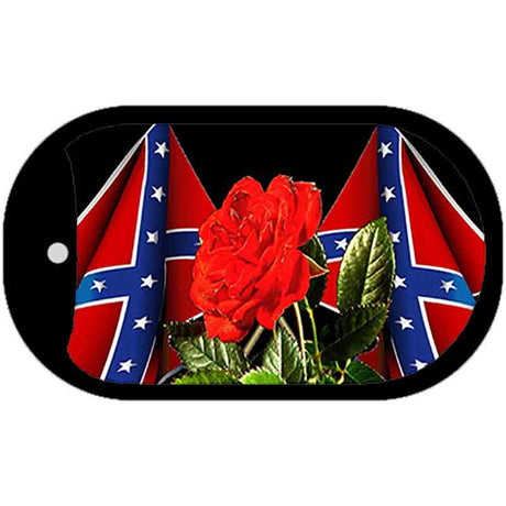 Confederate Rose Dog Tag Kit Novelty Necklace DT-2412