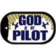 God Is My Pilot Novelty Metal Dog Tag Necklace DT-245