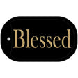 Blessed Novelty Metal Dog Tag Necklace DT-248