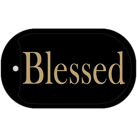 Blessed Novelty Metal Dog Tag Necklace DT-248