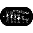 The Shit Family Novelty Metal Dog Tag Necklace DT-2513