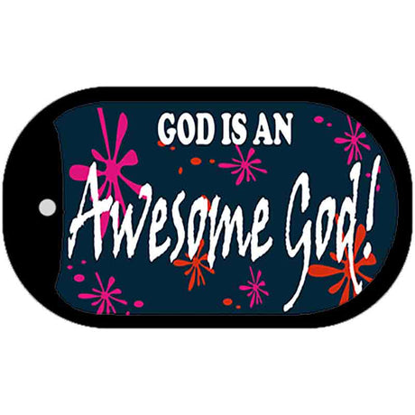 God Awesome God Novelty Metal Dog Tag Necklace DT-251