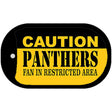 Caution Panthers Fan Area Novelty Metal Dog Tag Necklace DT-2526