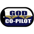 God Is My Co Pilot Novelty Metal Dog Tag Necklace DT-253