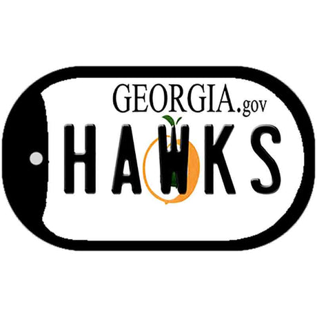 Hawks Georgia Novelty Metal Dog Tag Necklace DT-2563