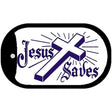 Jesus Saves Novelty Metal Dog Tag Necklace DT-256