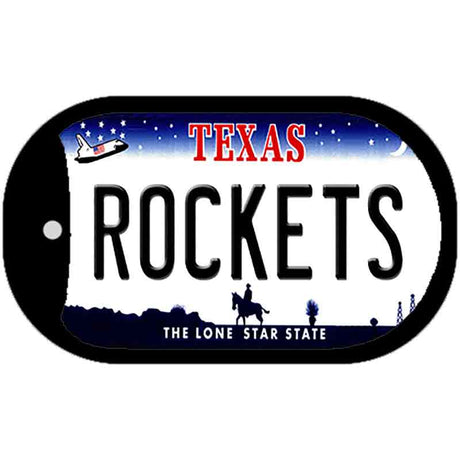 Rockets Texas Novelty Metal Dog Tag Necklace DT-2572