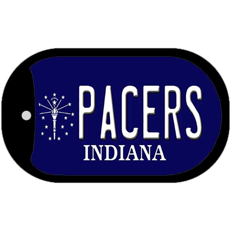 Pacers Indiana Novelty Metal Dog Tag Necklace DT-2573