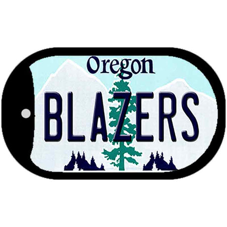 Blazers Oregon Novelty Metal Dog Tag Necklace DT-2587