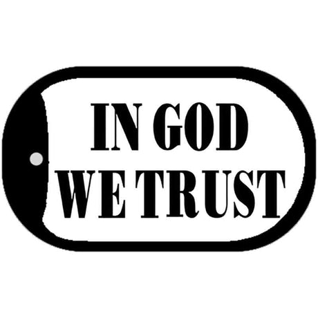 In God We Trust Novelty Metal Dog Tag Necklace DT-261