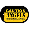 Caution Angels Fan Area Novelty Metal Dog Tag Necklace DT-2623