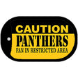 Caution Panthers Fan Area Novelty Metal Dog Tag Necklace DT-2657