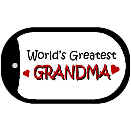 Worlds Greatest Grandma Novelty Metal Dog Tag Necklace DT-273